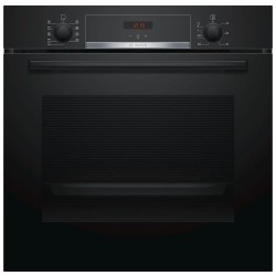 Bosch HBA534EB0 Φούρνος (71lt) ,μαυρος ,7 λειτουργίες ,1 τηλεσκοπικός ,EcoCleanDirect,S/4  (3D Hotair Plus,) διακ βυθιζομενοι(PL)