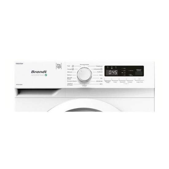 Brandt WFB393QWG Πλυντήριο Ρούχων 9kg 1400 Στροφών,Antibacterial με ατμό,Induction Motor,Πρόγραμμα φροντίδας μωρού, Brandt WFB393QWG Πλυντήριο Ρούχων 9kg 1400 Στροφών,Antibacterial με ατμό,Induction Motor,Πρόγραμμα φροντίδας μωρού,