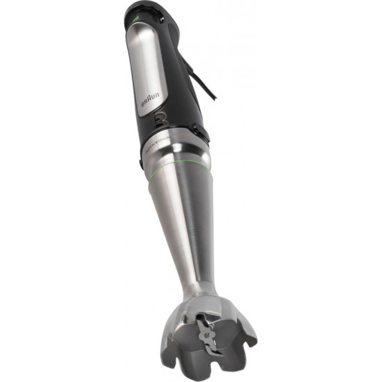 Braun MQ 7025X Ραβδομπλέντερ με Ανοξείδωτη Ράβδο 1000W,  Εξαρτήματα: Πολυκόφτης, Αυγοδάρτης, Δοχείο Μεζούρα