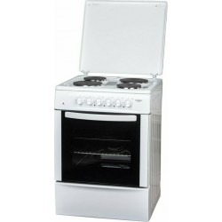 Crown CR-60E60V Κουζίνα Ηλεκτρική 66lt με Εμαγιέ Εστίες 60cm,6 Τρόπους λειτουργίας  με αερα 