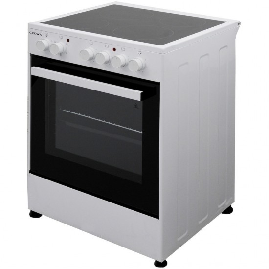 Crown CEC-6060V W Κουζίνα Κεραμική 65lt Λευκή, A,Τρόποι Ψησίματος: 5 Crown CEC-6060V W Κουζίνα Κεραμική 65lt Λευκή, A,Τρόποι Ψησίματος: 5