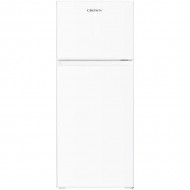 Crown DF152EW Δίπορτο Ψυγείο 151lt Υ122.2xΠ50xΒ58cm Λευκό ,με στατική ψύξη