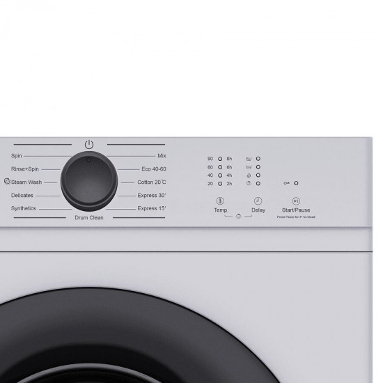 Crown CWM60J12BLDC Πλυντήριο Ρούχων 6kg με Τεχνολογία Ατμού 1200 Στροφών,Express 30′, Express 15’  