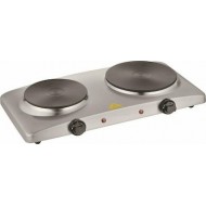 Crown CHP-1015DI Επιτραπέζια Εστία Εμαγιέ Διπλή Inox 