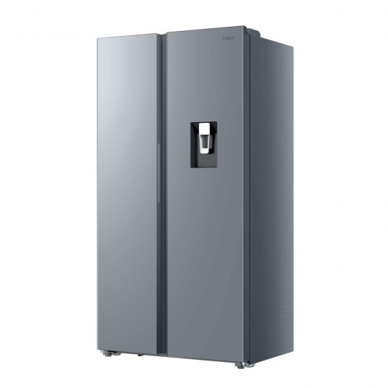 Candy CNSQ2T918EWX Ψυγείο Ντουλάπα 523lt ,Inox, No Frost  ,Εξωτερική παροχή νερού με παγούρι,πλ908xβαθ647xυψ1775