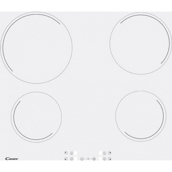 Candy CH64CCW Κεραμική Εστία Αυτόνομη 59x52cm Candy CH64CCW Κεραμική Εστία Αυτόνομη 59x52cm