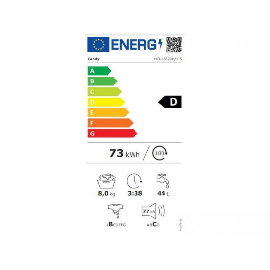 Candy HCU1282DB/1-S Πλυντήριο Ρούχων 8kg 1200 Στροφών(Μ) Smart Touch Candy HCU1282DB/1-S Πλυντήριο Ρούχων 8kg 1200 Στροφών(Μ) Smart Touch