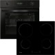Candy FIDCP N615L + CH64CCB/4U ,Μαύρο,Φούρνος 65 Λίτρα - 8 τρόποι λειτουργίας,Α+,Διακοπτες push-pull,υδρολυση,
