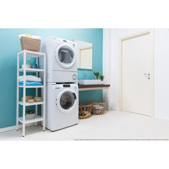 Candy CSE H8ELE-S Στεγνωτήριο Ρούχων ,8 kg ,A+, Smart Heat Pump,Kilo Detector και Super Easy Iron