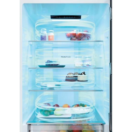 Candy CNCQ2T6S18DX Ψυγειοκαταψύκτης 315lt No Frost,INOX, Υ18.5xΠ59.5xΒ59.9cm Inox