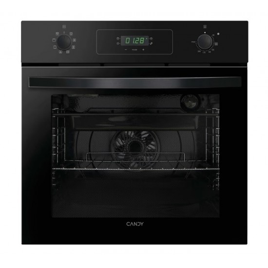 Candy FIDCP N615L + CH64CCB/4U ,Μαύρο,Φούρνος 65 Λίτρα - 8 τρόποι λειτουργίας,Α+,Διακοπτες push-pull,υδρολυση,