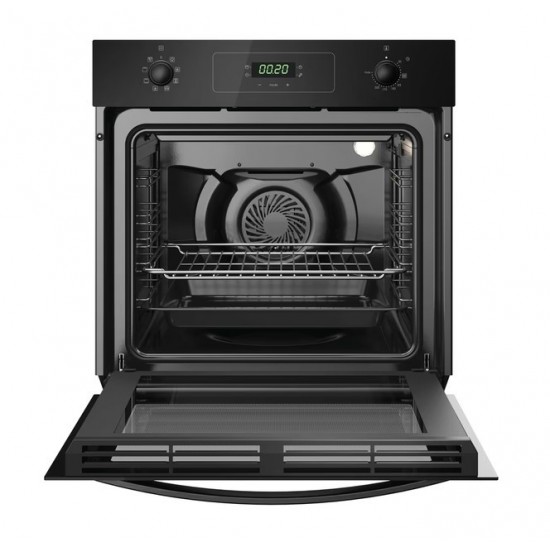 Candy FIDCP N615L + CH64CCB/4U ,Μαύρο,Φούρνος 65 Λίτρα - 8 τρόποι λειτουργίας,Α+,Διακοπτες push-pull,υδρολυση,