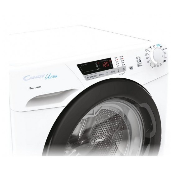 Candy HCU1282DWB4/1-S Πλυντήριο Ρούχων 8kg 1200 Στροφών Τεχνολογία : Mix Power System