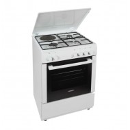 Carad GMW34401Κουζίνα με 3 εστίες Αερίου (60cm) Φούρνος (69lt) Λευκή Α