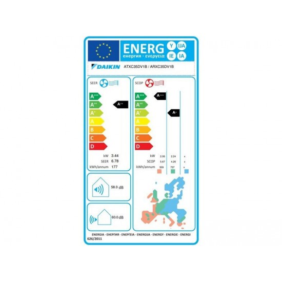 Daikin Siesta ATXC35D/ARXC35D Κλιματιστικό Τοίχου 12.000BTU