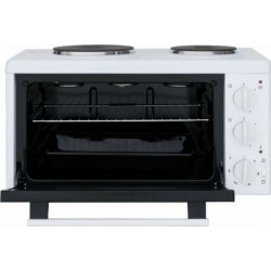 Davoline EC 400 WH Chef Ηλεκτρικό Φουρνάκι (28lt) με 2 Εστίες (32 x 57 x 35.5) Davoline EC 400 WH Chef Ηλεκτρικό Φουρνάκι (28lt) με 2 Εστίες (32 x 57 x 35.5)