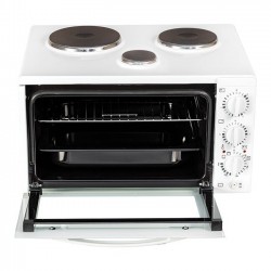 Davoline Star 4508WH Ηλεκτρικό Φουρνάκι 38lt με 3 Εστίες ,με πόρτα “Cool Touch Davoline Star 4508WH Ηλεκτρικό Φουρνάκι 38lt με 3 Εστίες ,με πόρτα “Cool Touch