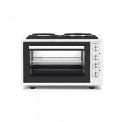 Davoline Urban Chef 3702 WH Ηλεκτρικό Φουρνάκι(Μ) 37lt με 2 Εστίες