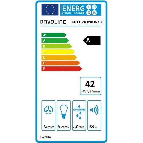 Davoline REF 82 W ΝΕ Ψυγείο Μονόπορτο (81lt) Λευκό Low Frost Α+ (υψ84xπλ48xβαθ50)