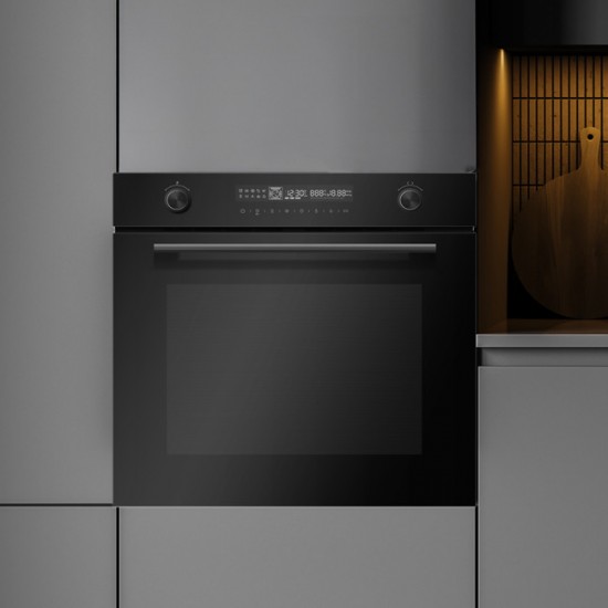 Davoline Premium BI O 1472 Φούρνος 72lt Μαύρος,14 λειτουργίες ,Λειτουργία Airfry,Θερμόμετρο Kρέατος,A+