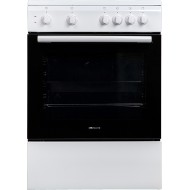 Davoline DAE 600 WH Κουζίνα αερόθερμη (72lt) με Εμαγιέ Εστίες Π60εκ. Λευκή ,Λειτουργίες Φούρνου: 6
