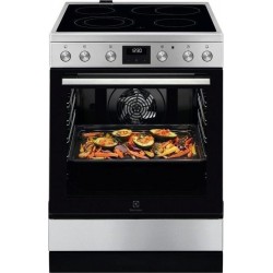 Electrolux LKR64024MX Κουζίνα 73lt,μεXXL,Κεραμικές Εστίες Π60cm Inox,ΓΕΡΜΑΝΙΑΣ,Τηλεσκοπικά βαγονέτα ,