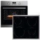 ELECTROLUX EOF3H40X+EHF16240XK Σετ Φούρνος Εστία,Φούρνος multifunction 72λ,Πιεζόμενοι διακόπτες, 8 Λειτουργίες φούρνου