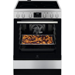 Electrolux LKR64021AX Κεραμική Κουζίνα ΙΝΟΧ,Surround Cook 73 ltr,Λειτουργίες Φούρνου 7 