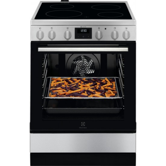 Electrolux LKR64021AX Κεραμική Κουζίνα ΙΝΟΧ,Surround Cook 73 ltr,Λειτουργίες Φούρνου 7 Electrolux LKR64021AX Κεραμική Κουζίνα ΙΝΟΧ,Surround Cook 73 ltr,Λειτουργίες Φούρνου 7