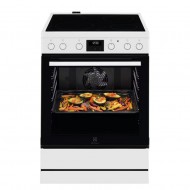Electrolux LKR64022MW 500 ΛΕΥΚΗ SurroundCook Κεραμική Κουζίνα,73ltr,Aqua Clean εμαγιέ,