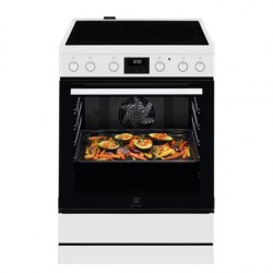 Electrolux LKR64022MW 500 SurroundCook Κεραμική Κουζίνα,73ltr,Aqua Clean εμαγιέ,λευκη