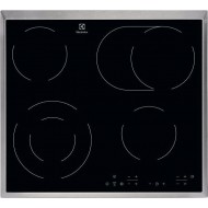 Electrolux EHF6346XOK  Radiant Hob Κεραμική Εστία Αυτόνομη με Λειτουργία Κλειδώματος Π60cm,Stop & Go