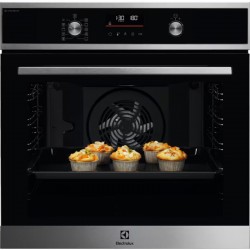 Electrolux EOD6P66X 600 SteamBake Φούρνος 72lt Inox,ΠΥΡΟΛΙΖΕ,Φούρνος multifunction , Πιεζόμενοι διακόπτες,VelvetClosing®γερμανιας