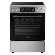 Eskimo ES VC4034DLXSI ,Ηλεκτρική 72lt ,INOX ,με Κεραμικές Εστίες 60cm,Τρόποι Ψησίματος 8,Βυθιζόμενοι διακόπτες,,Υδρόλυση,Τηλεσκοπικός Μηχανισμός,3D cooking