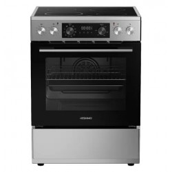 Eskimo ES VC4034DLXSI ,Ηλεκτρική 72lt ,INOX ,με Κεραμικές Εστίες 60cm,Τρόποι Ψησίματος 8,Βυθιζόμενοι διακόπτες,,Υδρόλυση,Τηλεσκοπικός Μηχανισμός,3D cooking
