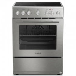 Eskimo ES-VC4034SL Κουζίνα Ηλεκτρική 70lt,ΙΝΟΧ, με Κεραμικές Εστίες 60cm ,Λειτουργία ECO