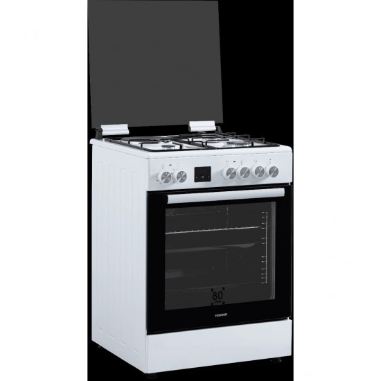 Eskimo ES G31HPPRW Κουζίνα 80lt ,60cm,3 Αερίου / 1 Εμαγιέ 7 λειτουργίες