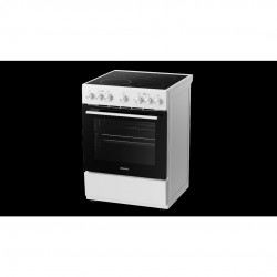 Eskimo ES VC4034WH Κουζίνα 70lt με Κεραμικές Εστίες ,λευκη,Kαθαρισμός με ατμό, 9 Λειτουργίες Φούρνου 