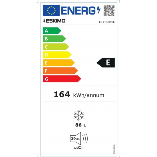 Eskimo ES FRU090E Καταψύκτης (88lt) Λευκός Low Frost,Υ84,5 x ΠΛ55,3 x Β57,4 εκ. Eskimo ES FRU090E Καταψύκτης (88lt) Λευκός Low Frost,Υ84,5 x ΠΛ55,3 x Β57,4 εκ.