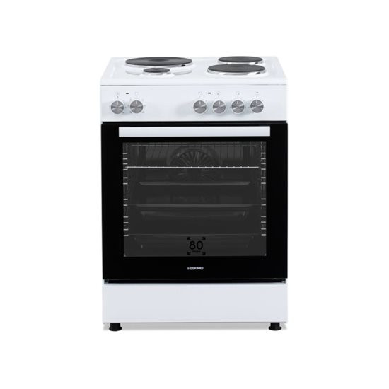 Eskimo ES 4080W, 60cm, 4 Εμαγιέ Ζώνες, Φούρνος 80Lt, 7 Πρ/τα, Class A, Λευκό Eskimo ES 4080W, 60cm, 4 Εμαγιέ Ζώνες, Φούρνος 80Lt, 7 Πρ/τα, Class A, Λευκό