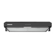 Eskimo ES HDF72BL Απορροφητήρας (70cm) Eλεύθερος 2Μoter Black 334m3/h (FDE 9,6)  Ματ μαύρο
