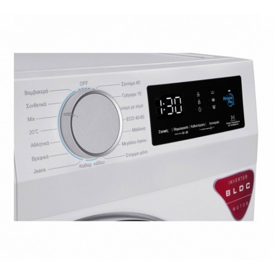 Eskimo ES WM12F14AΝ Πλυντήριο Ρούχων 12kg με Ατμό 1400 Στροφών ,BLDC Inverter μοτέρ (Brushless DC) Eskimo ES WM12F14AΝ Πλυντήριο Ρούχων 12kg με Ατμό 1400 Στροφών ,BLDC Inverter μοτέρ (Brushless DC)