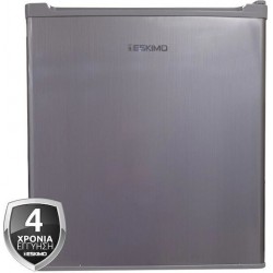 Eskimo ES R1D45SES Μονόπορτο Ψυγείο Mini Bar, 41 Lt, υψ 51 x πλ44 x β47cm ,Χρώμα μεταλλικό