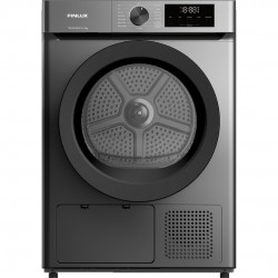 Finlux TDF9015DIX Στεγνωτήριο Ρούχων,9 kg, με Αντλία Θερμότητας ,(Μ) 15 προγραμματα ,ΙΝΟΧ ,