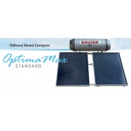 Gauzer Optima Max Standard Ηλιακός Θερμοσίφωνας 300lt/4,8m² Glass Διπλής Ενέργειας με Επιλεκτικό Συλλέκτη 