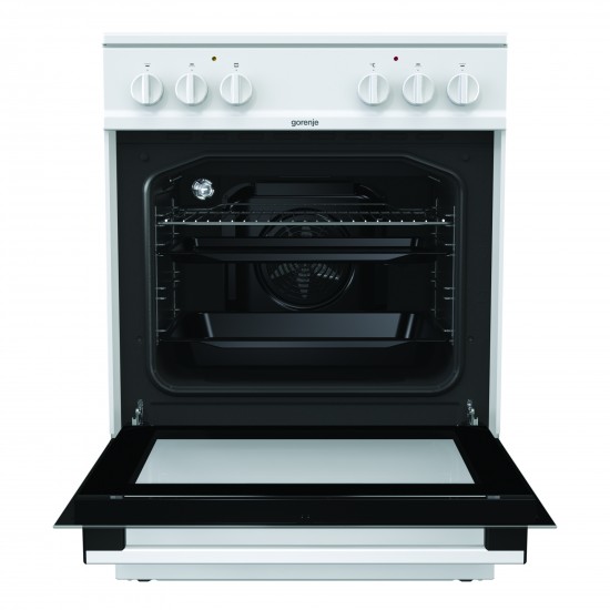 Gorenje EC6141WC Κουζίνα με 5 Εστίες Κεραμικές (60cm) Φούρνος (71lt) Inox Α Gorenje EC6141WC Κουζίνα με 5 Εστίες Κεραμικές (60cm) Φούρνος (71lt) Inox Α