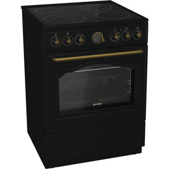 Gorenje GECS6B70CLB Κουζίνα 71lt με Κεραμικές Εστίες Π60cm Μαύρη 5201217188184,Σύστημα Υδρόλυσης Gorenje GECS6B70CLB Κουζίνα 71lt με Κεραμικές Εστίες Π60cm Μαύρη 5201217188184,Σύστημα Υδρόλυσης