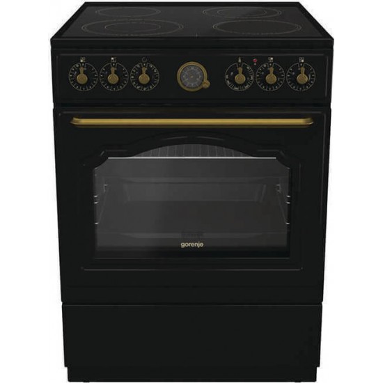 Gorenje GECS6B70CLB Κουζίνα 71lt με Κεραμικές Εστίες Π60cm Μαύρη 5201217188184,Σύστημα Υδρόλυσης Gorenje GECS6B70CLB Κουζίνα 71lt με Κεραμικές Εστίες Π60cm Μαύρη 5201217188184,Σύστημα Υδρόλυσης
