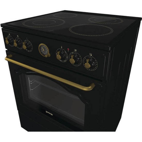 Gorenje GECS6B70CLB Κουζίνα 71lt με Κεραμικές Εστίες Π60cm Μαύρη 5201217188184,Σύστημα Υδρόλυσης Gorenje GECS6B70CLB Κουζίνα 71lt με Κεραμικές Εστίες Π60cm Μαύρη 5201217188184,Σύστημα Υδρόλυσης