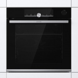 Gorenje BPSAX6747A08BGWI ,Πυρολυτικός φούρνος,77lt Μαύρος,  SteamAssist, Α+,SoftOpen και GentleClose,Wi-Fi: Ενσωματομένο,AirFry+  AquaClean,Τηλεσκοπικοί - 2 επιπέδων